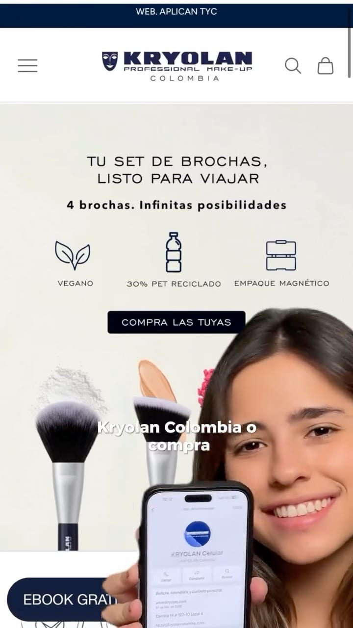 Post 5 by KRYOLAN COLOMBIA on Instagram (video)