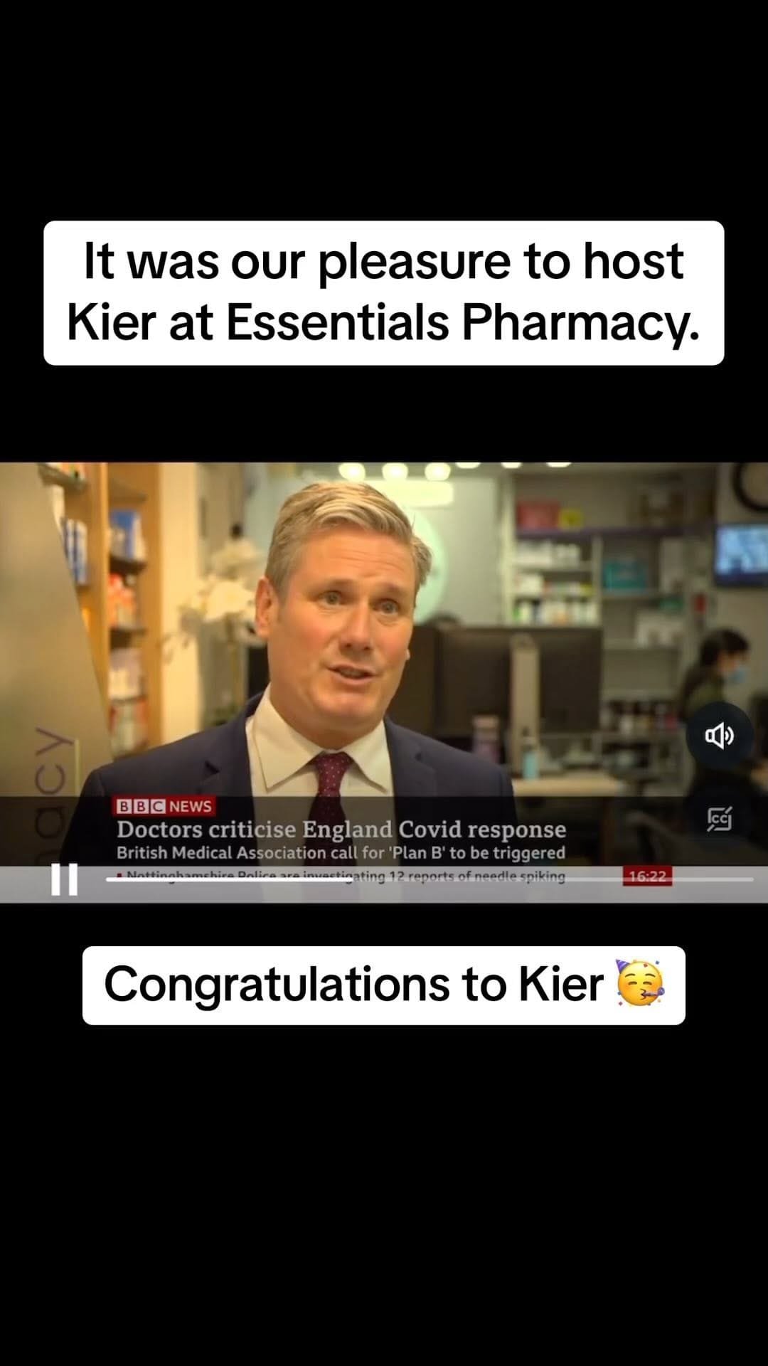 Post 10 by Essentials London Pharmacy & Clinic on Instagram (video)
