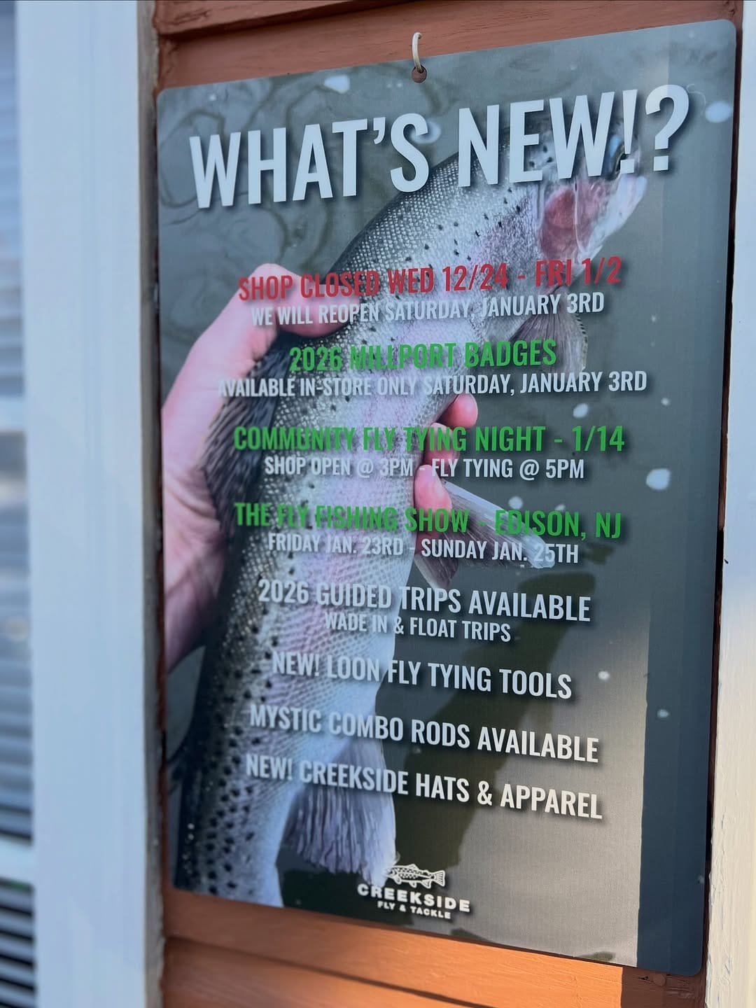 Post 10 by CREEKSIDE FLY & TACKLE on Instagram (carousel)