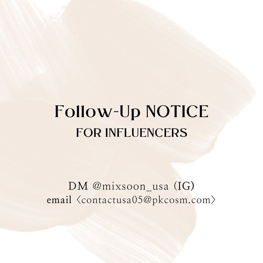 Post 10 by mixsoon International on Instagram (image)