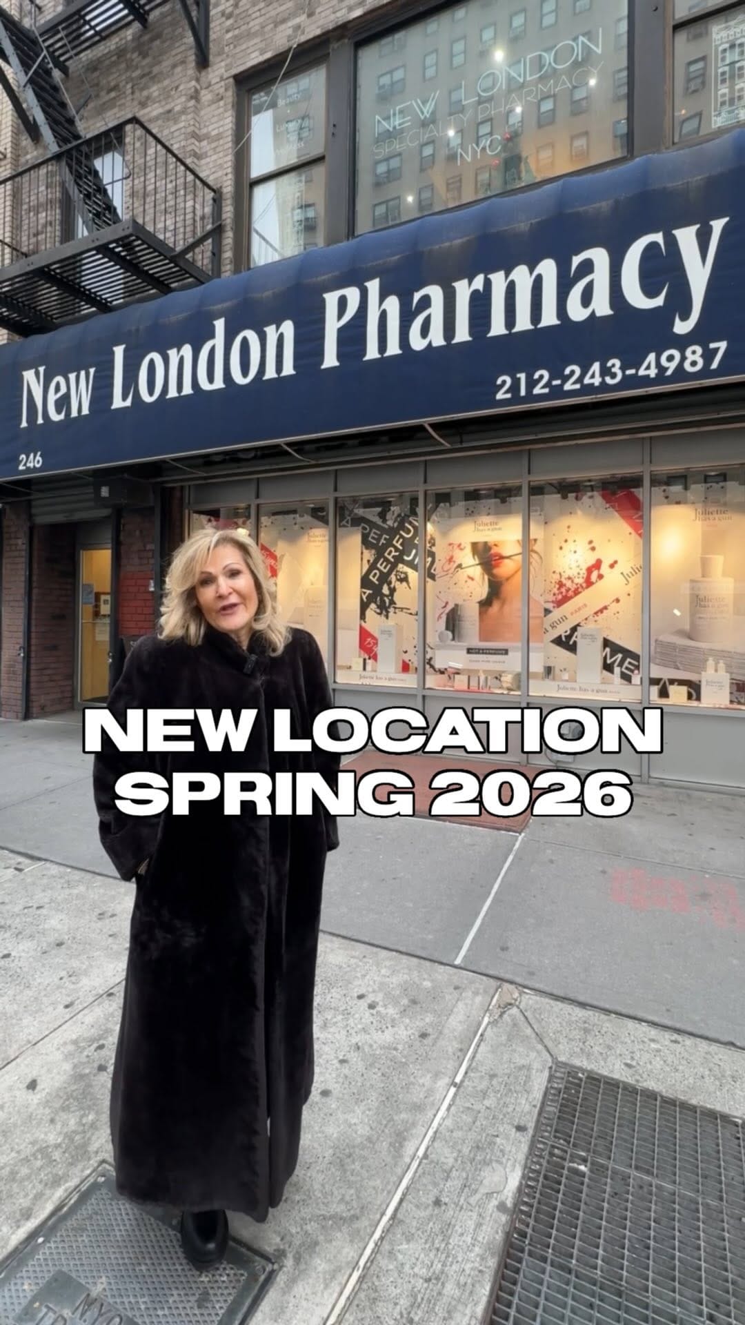 Post 8 by NEW LONDON PHARMACY, NYC🗽 on Instagram (video)