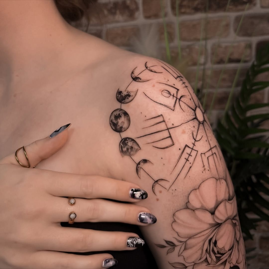 Post 7 by Tattoo Fine line Ira🌸 on Instagram (carousel)