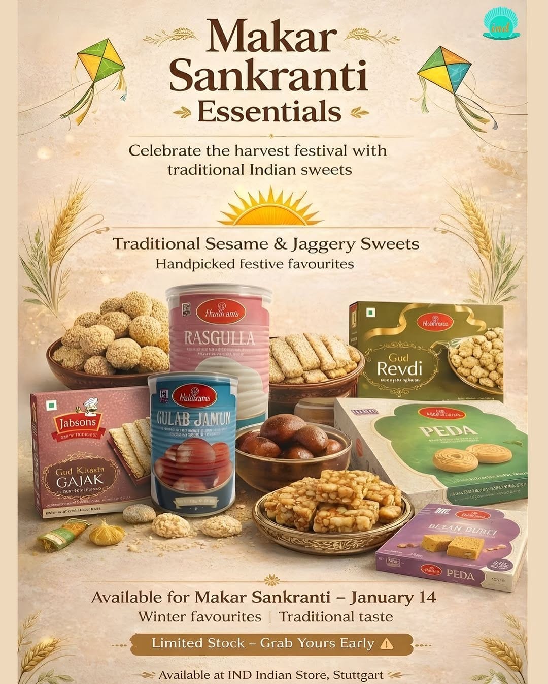 Post 8 by IND INDIAN STORE on Instagram (image)
