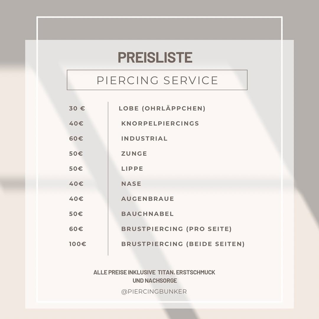 Post 9 by Piercing Düsseldorf on Instagram (image)