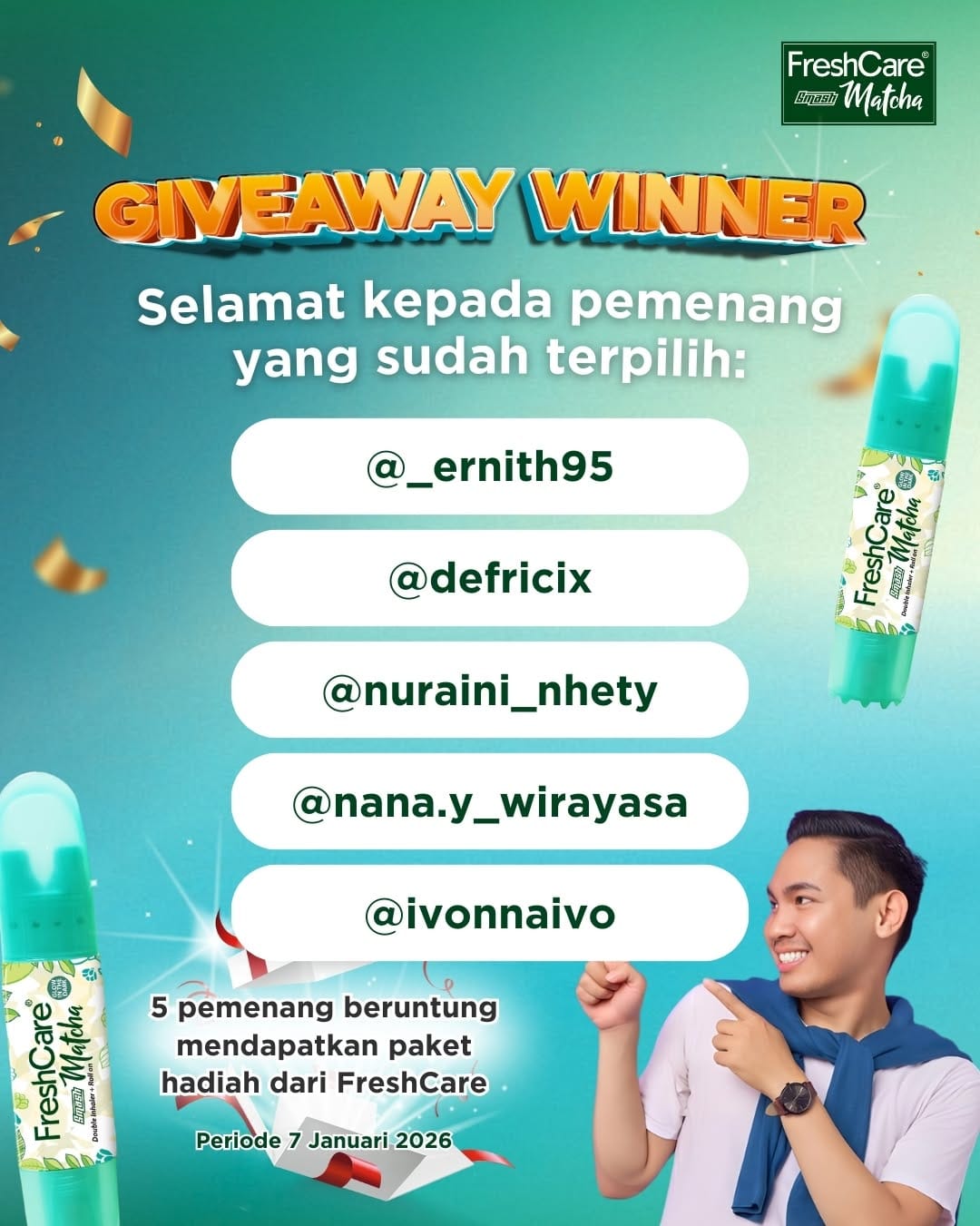 Post 6 by FRESHCARE Official on Instagram (image)
