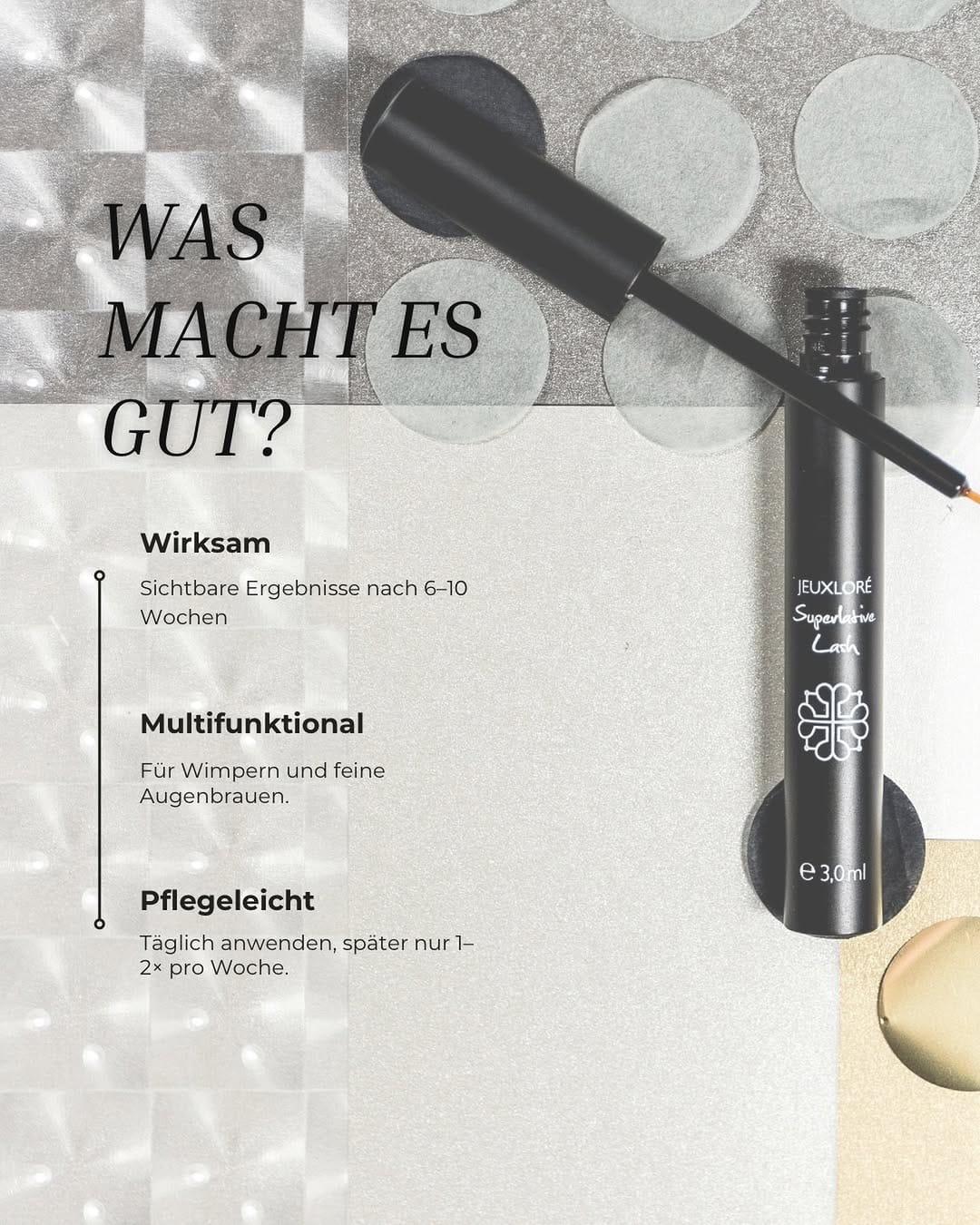 Post 1 by Jeuxloré Wimpernserum on Instagram (image)