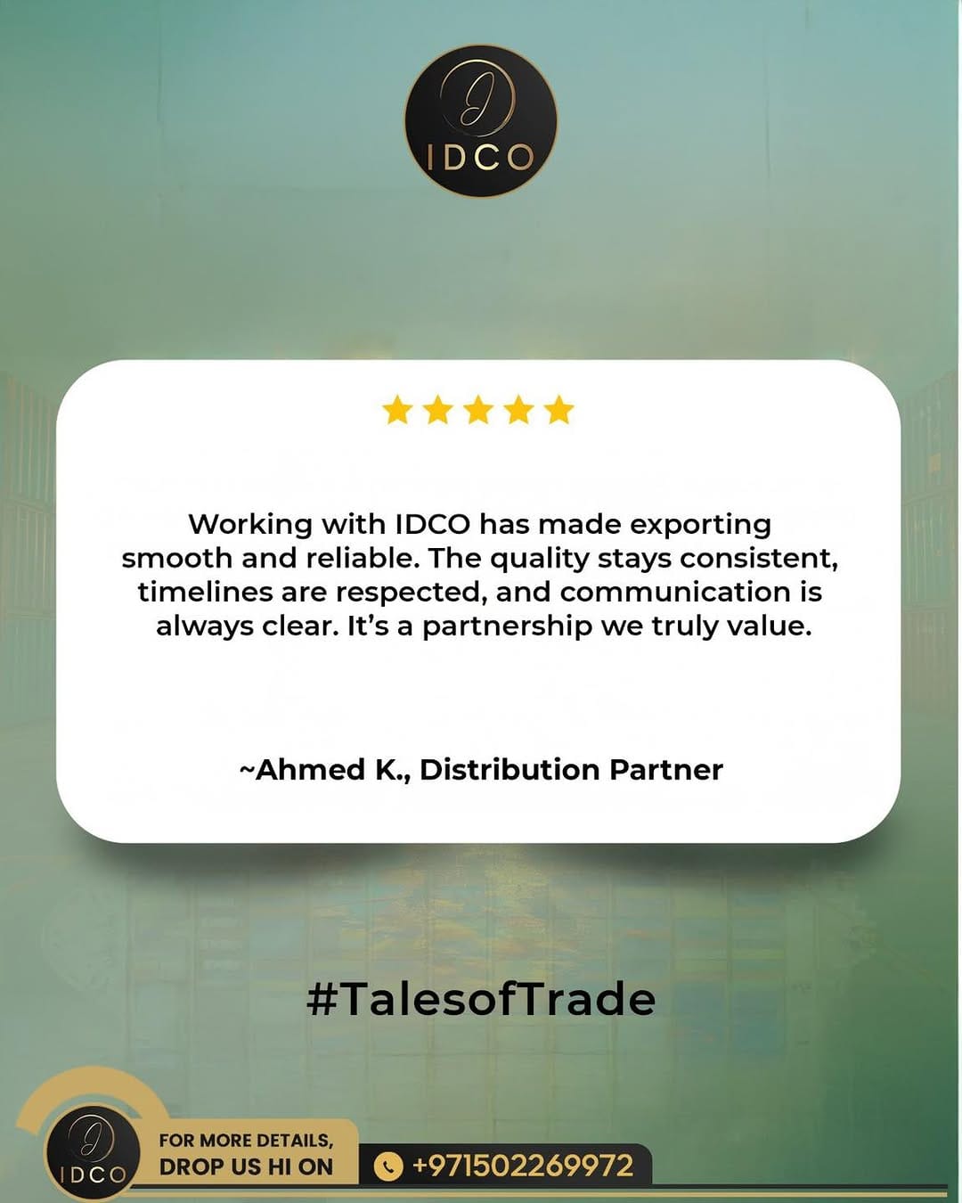 Post 4 by IDCO Foodstuff Trading LLC on Instagram (image)