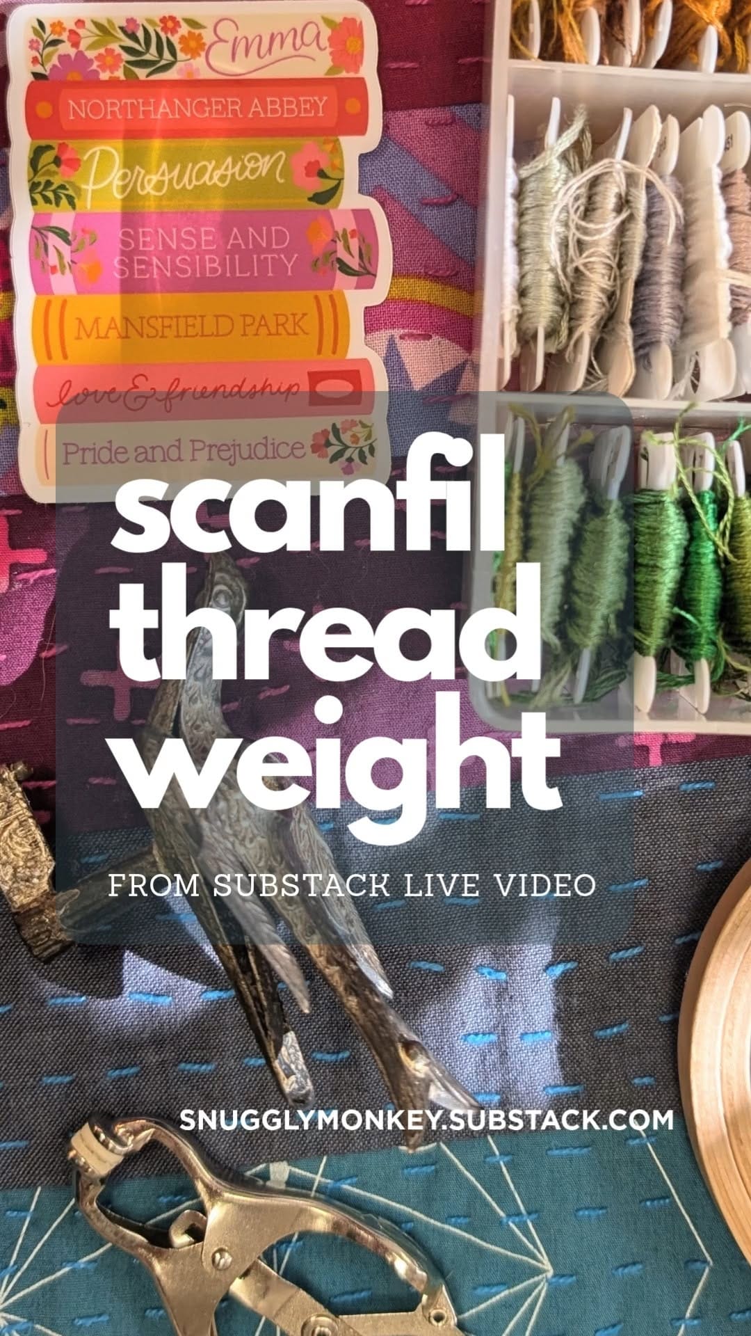 Post 8 by SNUGGLY MONKEY | Craft Supplies for the Modern Stitcher on Instagram (video)