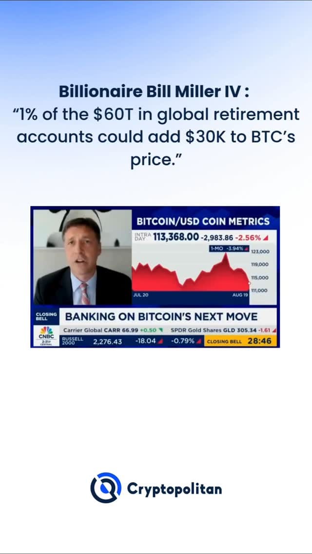 Post 10 by Cryptopolitan | Crypto News on Instagram (video)
