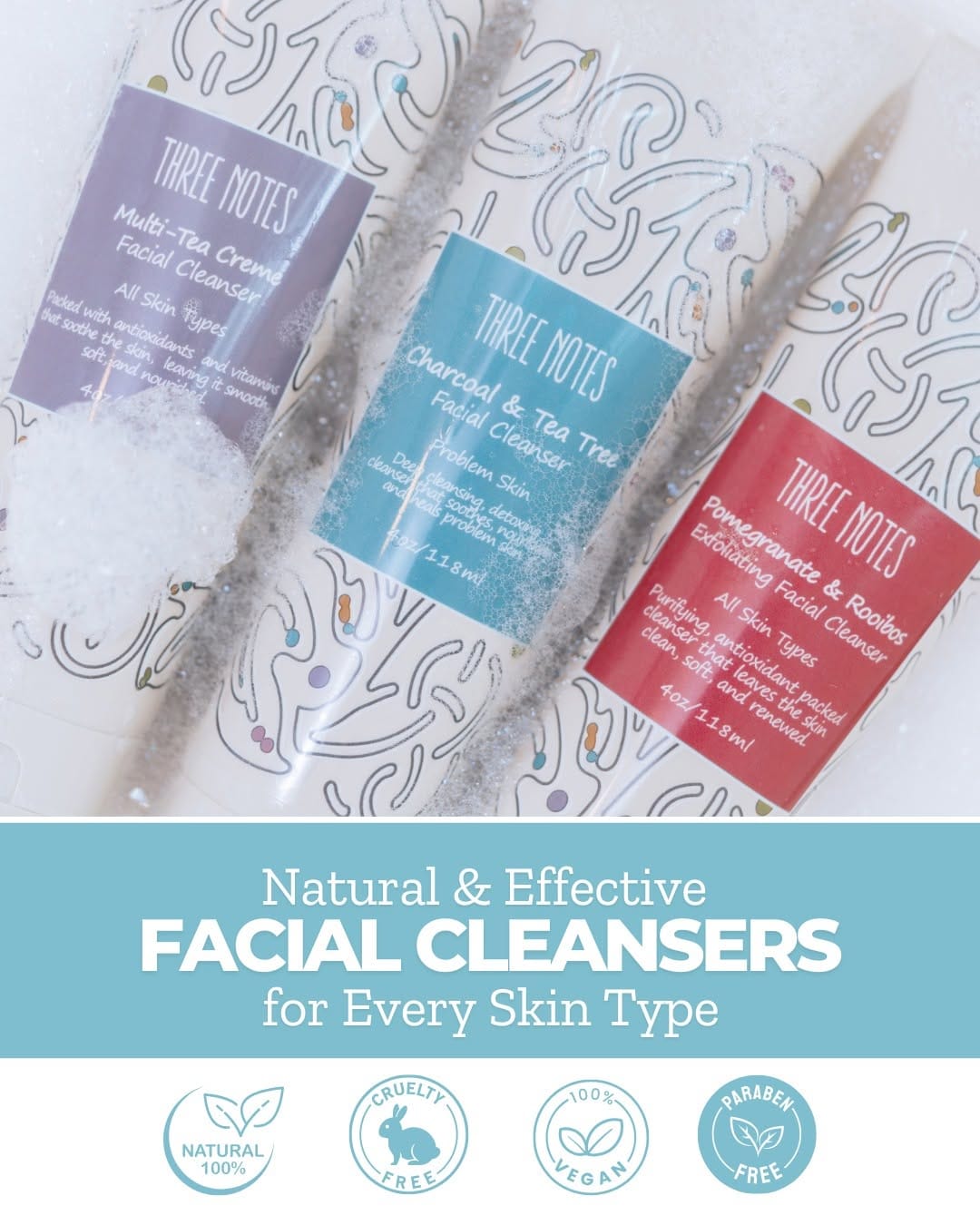 Post 3 by Three Notes Skincare on Instagram (image)