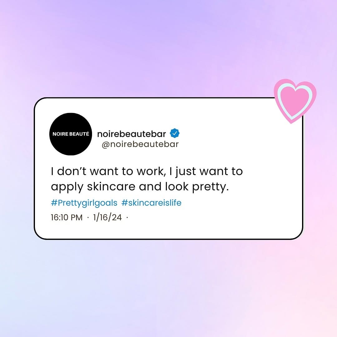 Post 2 by NOIRE BEAUTÉ ® on Instagram (image)
