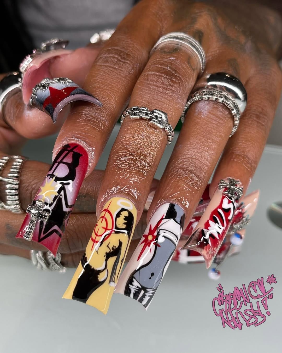 Post 10 by NYC | NYFW NAIL TECH on Instagram (carousel)
