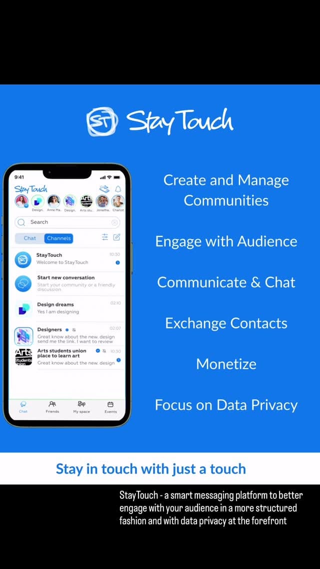 Post 1 by StayTouch | Smart Messenger for Communities on Instagram (video)