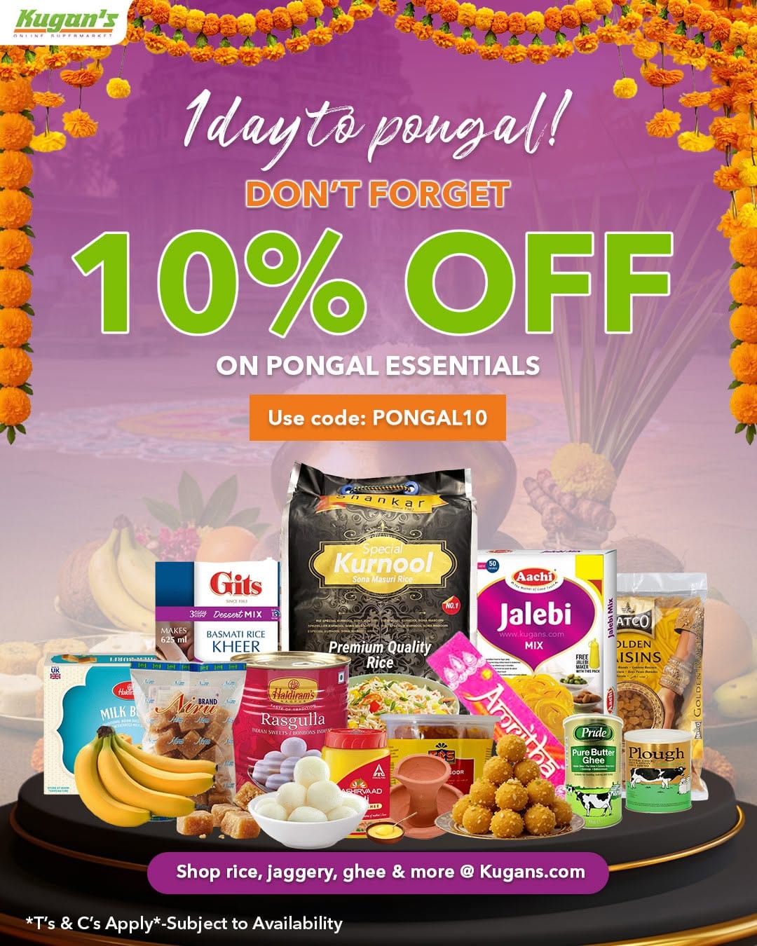 Post 6 by Kugans Online Supermarket on Instagram (image)