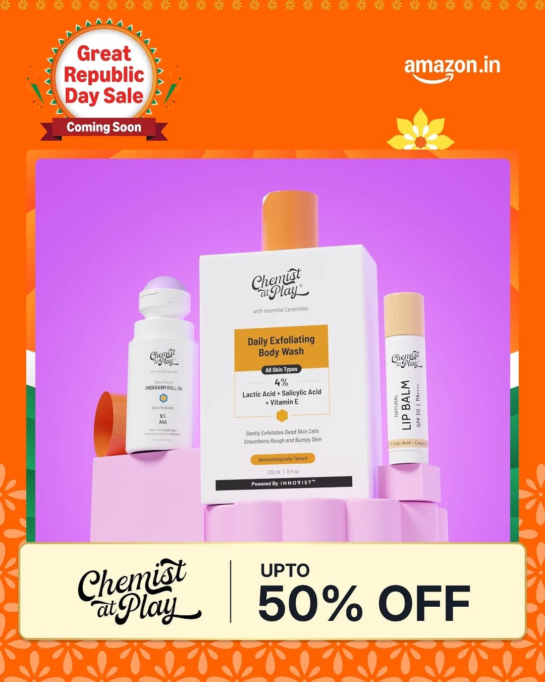 Post 2 by Chemist At Play | Ceramides + Actives Based Skincare & Bodycare on Instagram (image)