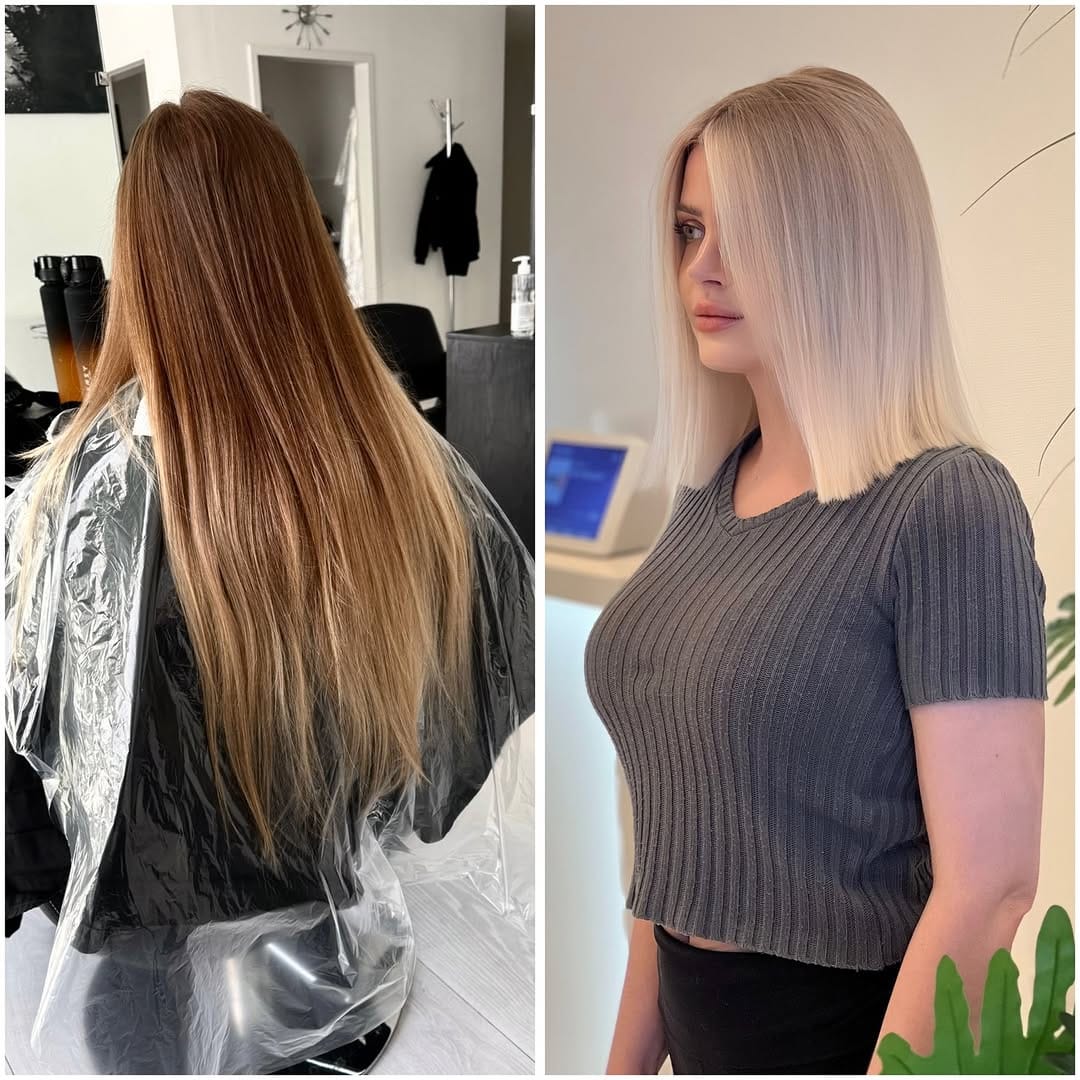 Post 10 by ✨Privatsalon, lighter coloring and extensions on Instagram (carousel)
