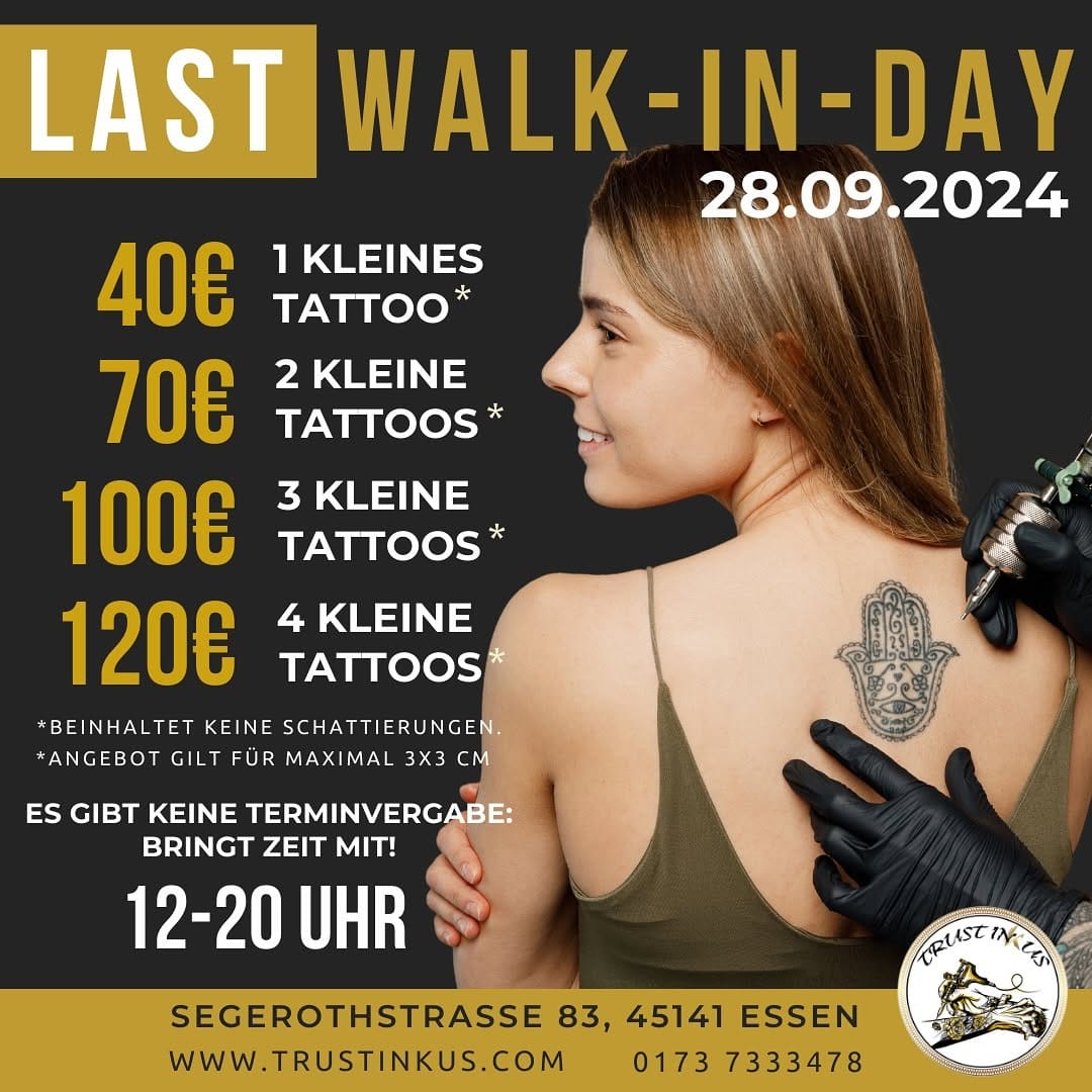 Post 2 by Tattoo- und Piercing Studio Trustinkus | Essen on Instagram (image)