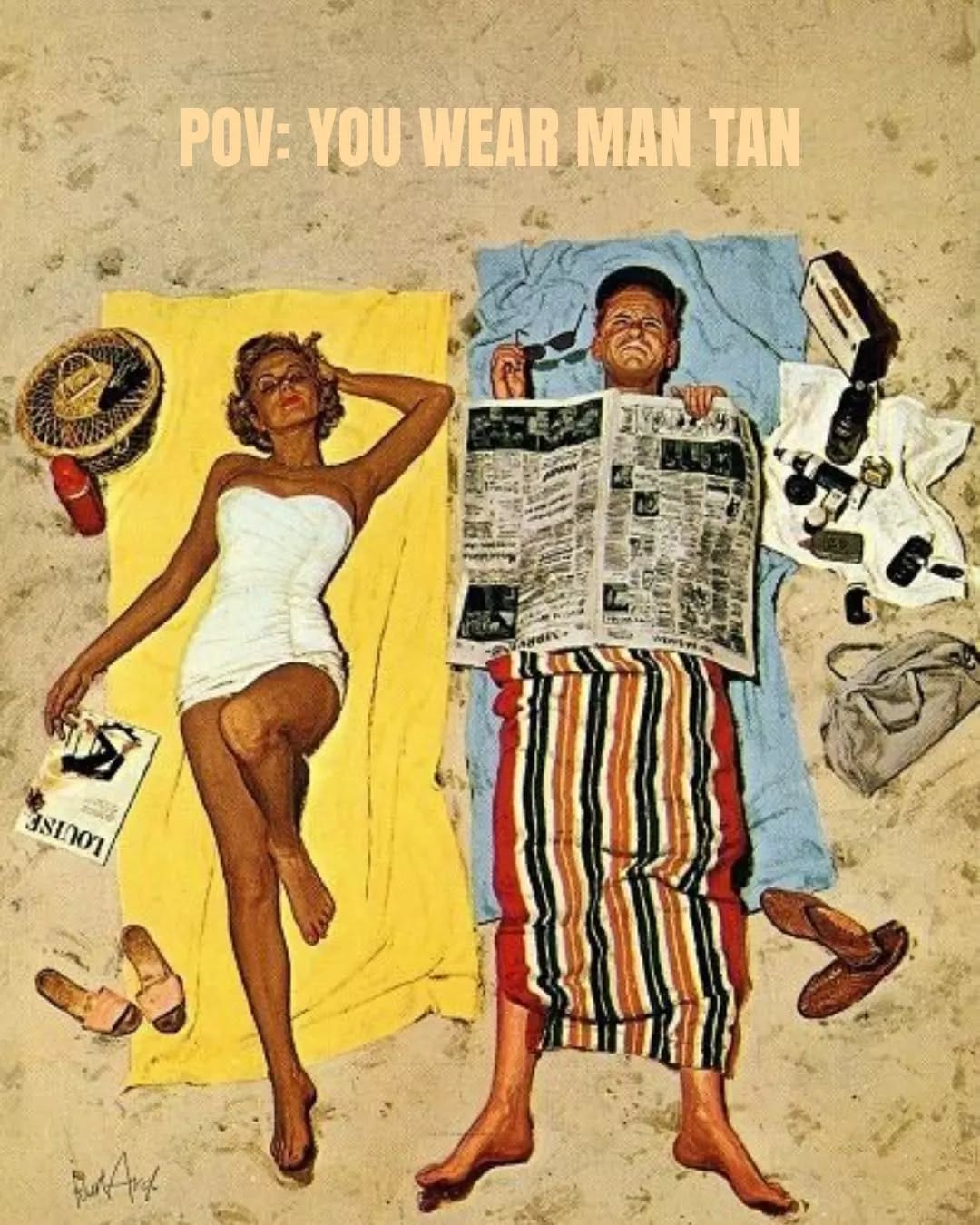 Post 1 by Man Tan Official Tan For Men® on Instagram (image)