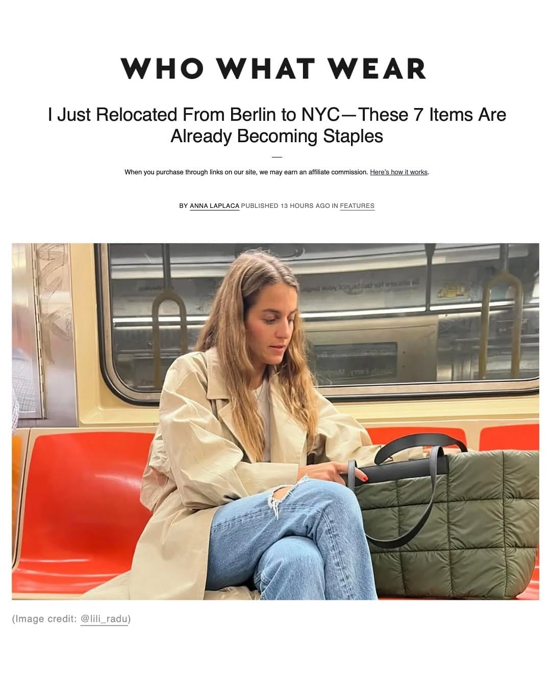 Post 9 by Lili Radu on Instagram (carousel)
