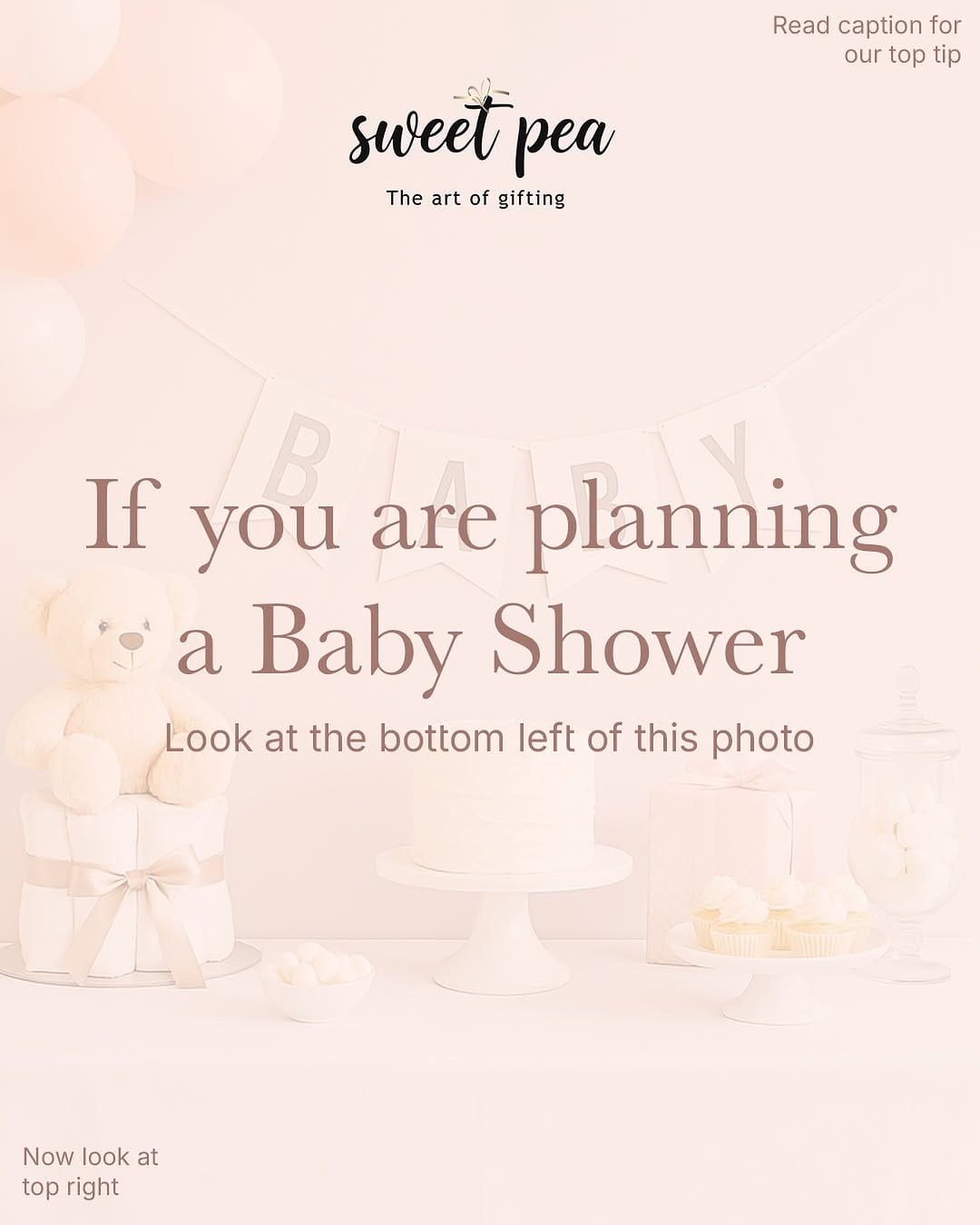 Post 10 by Sweet Pea - The art of gifting on Instagram (image)