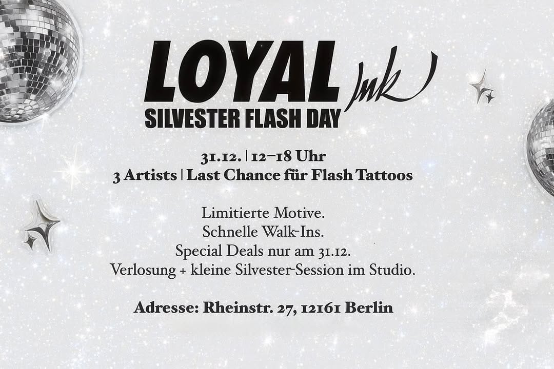Post 8 by Tattoo Berlin Loyal Ink Shop on Instagram (image)