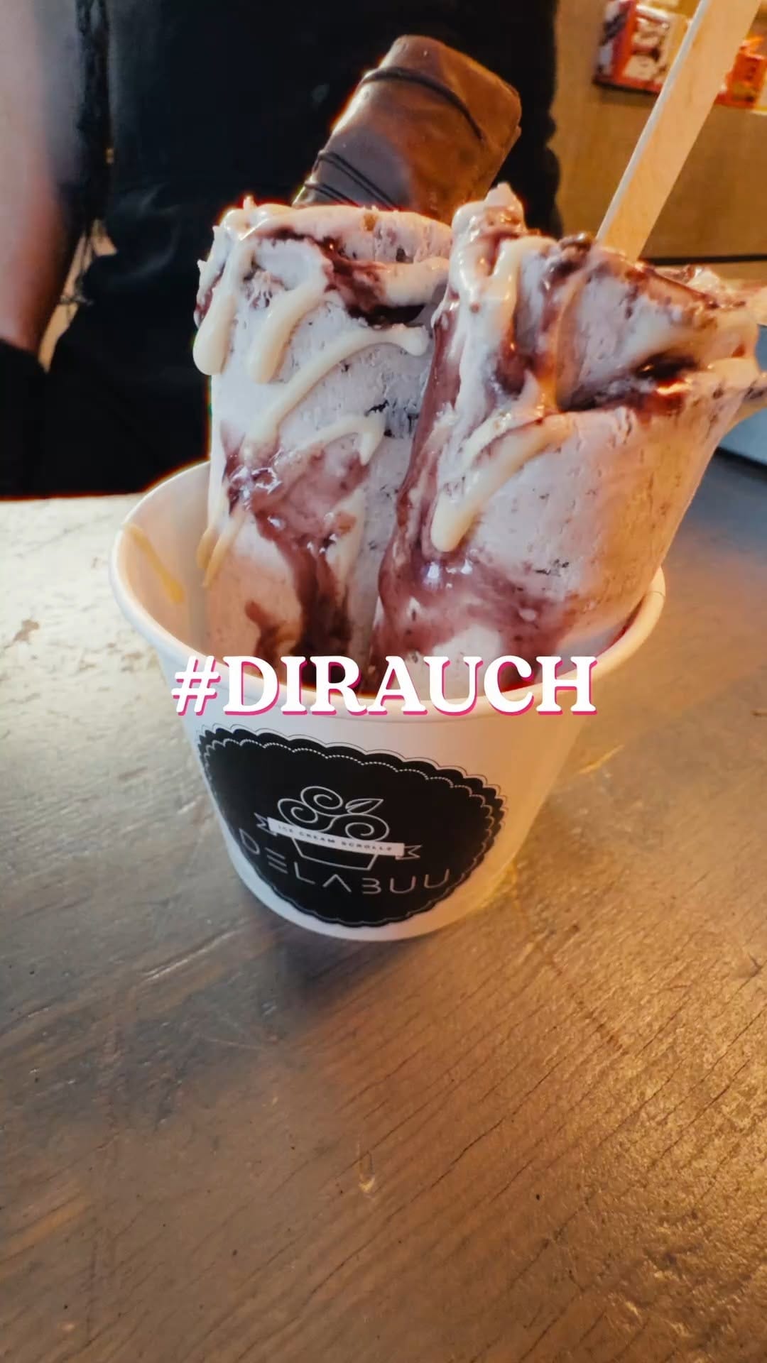 Post 8 by DELABUU Ice Cream Scrolls on Instagram (video)