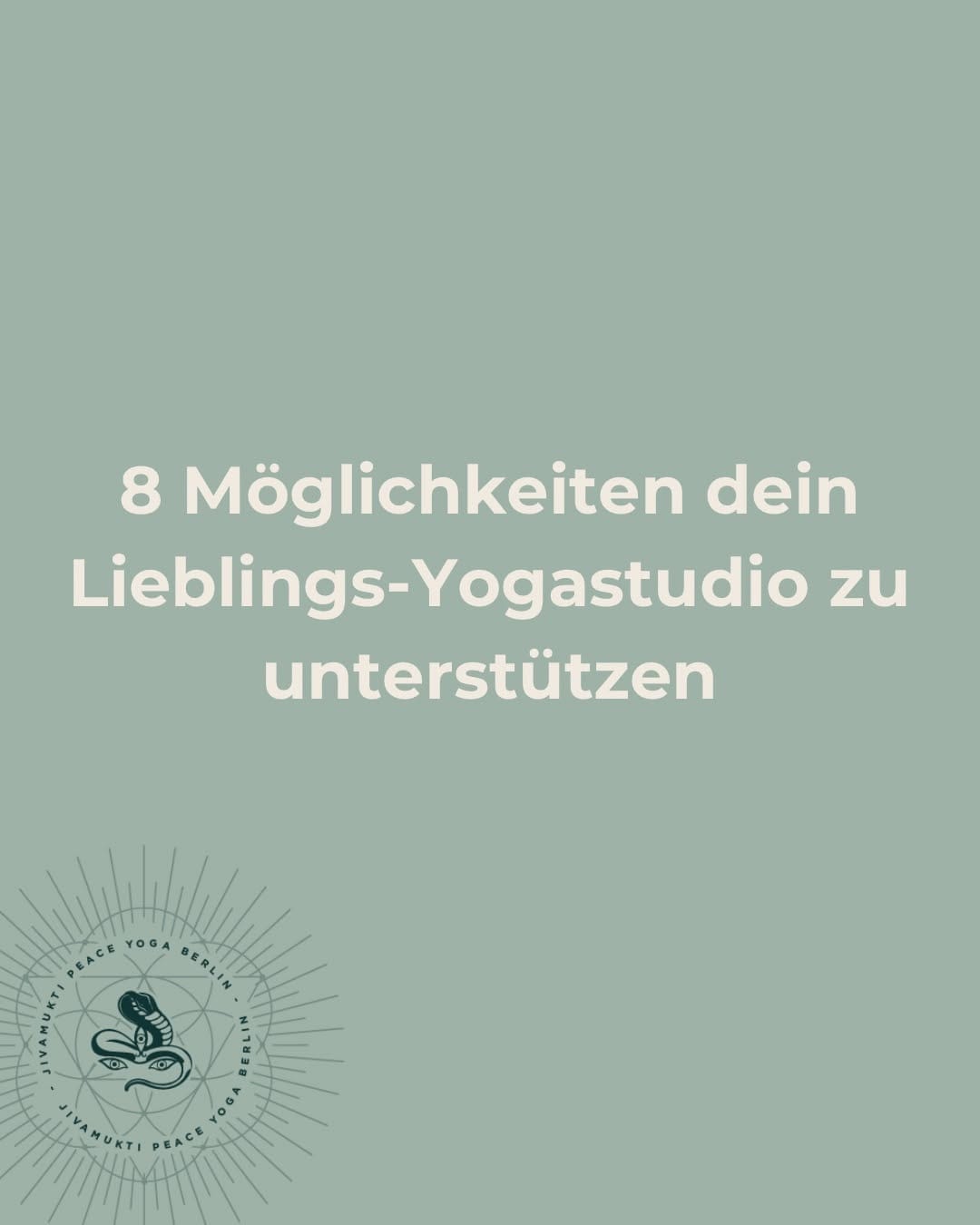 Post 8 by The Jivamukti Yoga Studio in Berlin on Instagram (carousel)