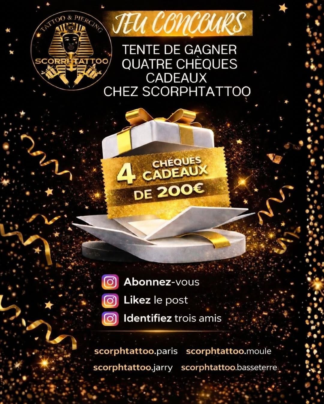 Post 2 by Scorphtattoo Salon de Tatouage et Piercing Guadeloupéen à Jarry on Instagram (image)