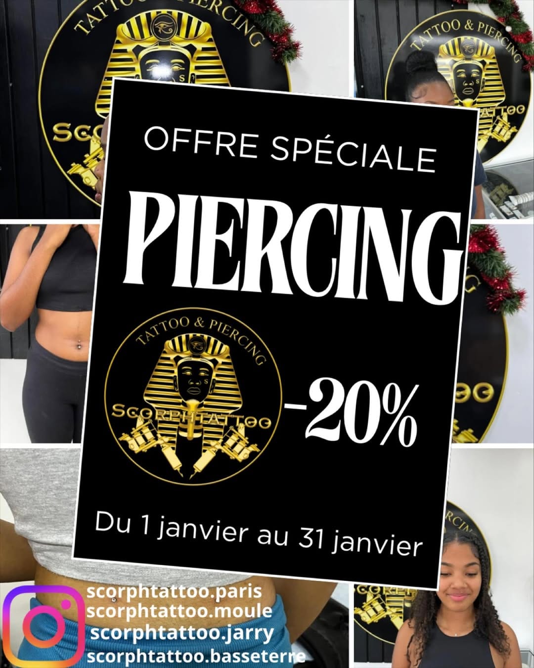 Post 9 by Scorphtattoo Salon de Tatouage et Piercing Guadeloupéen à Jarry on Instagram (image)