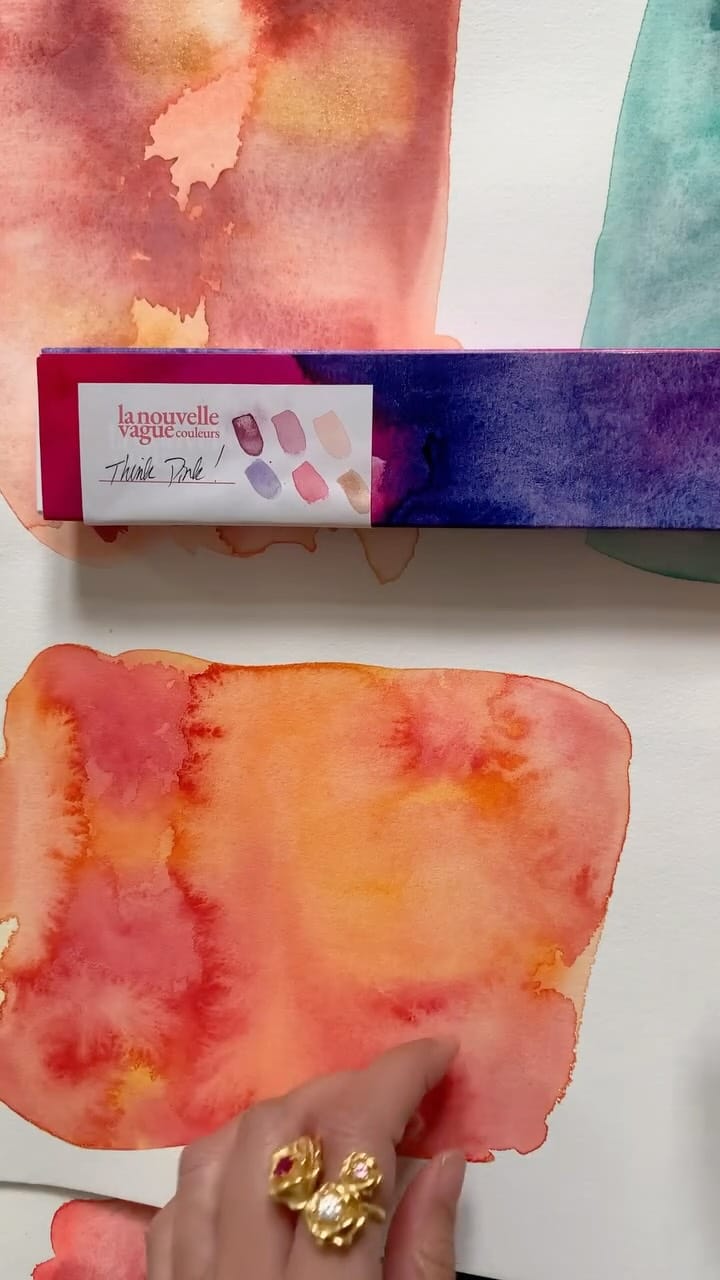 Post 1 by Aquarelle artisanale à Paris on Instagram (video)