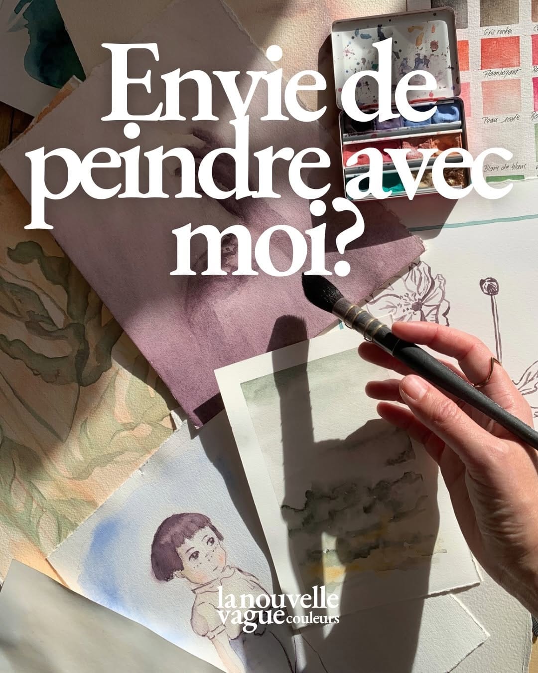 Post 3 by Aquarelle artisanale à Paris on Instagram (carousel)