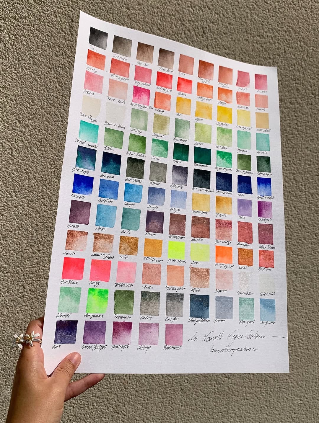 Post 8 by Aquarelle artisanale à Paris on Instagram (carousel)