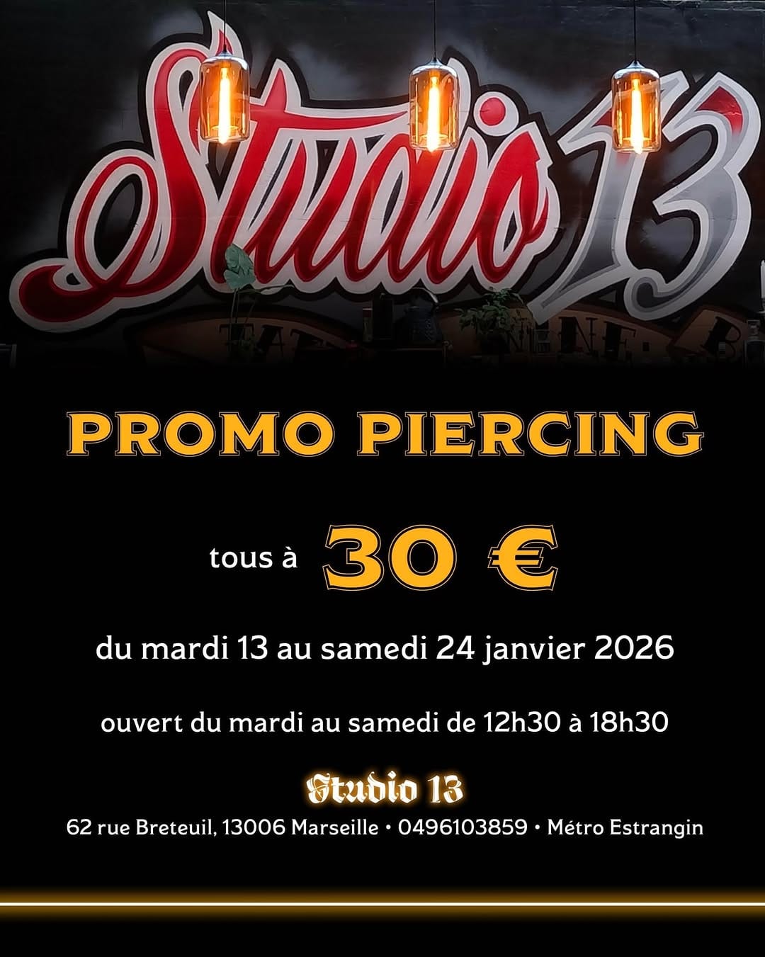 Post 1 by Studio13 TattooBar on Instagram (image)