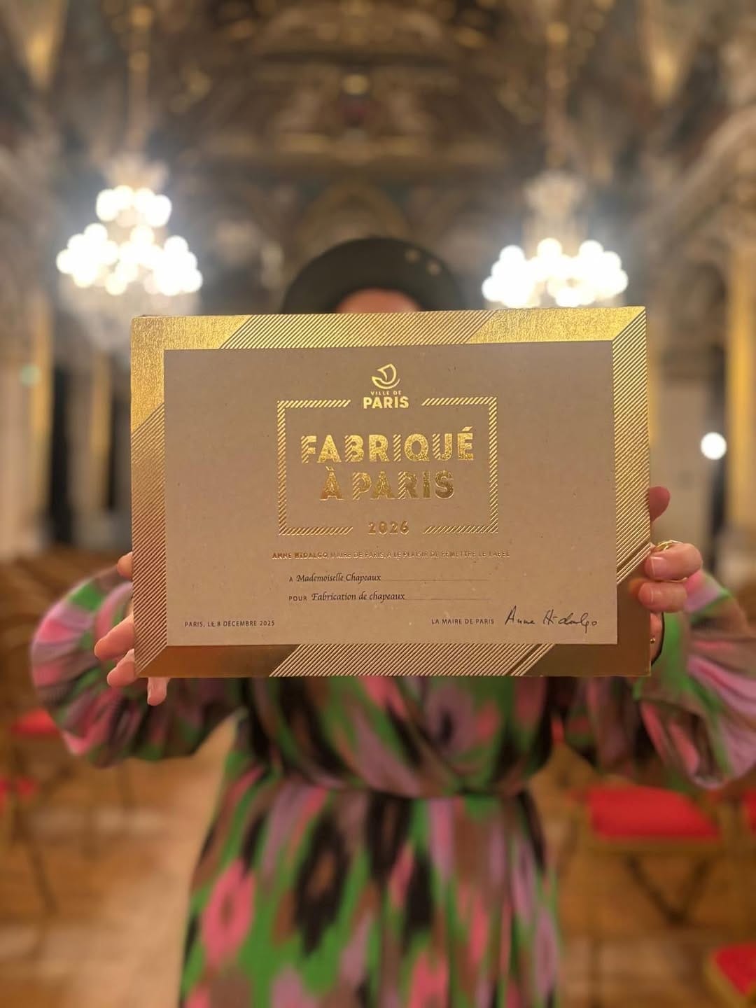 Post 1 by Mademoiselle Chapeaux Paris on Instagram (carousel)