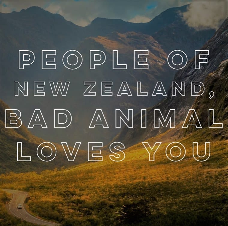 Post 7 by Bad Animal on Instagram (image)