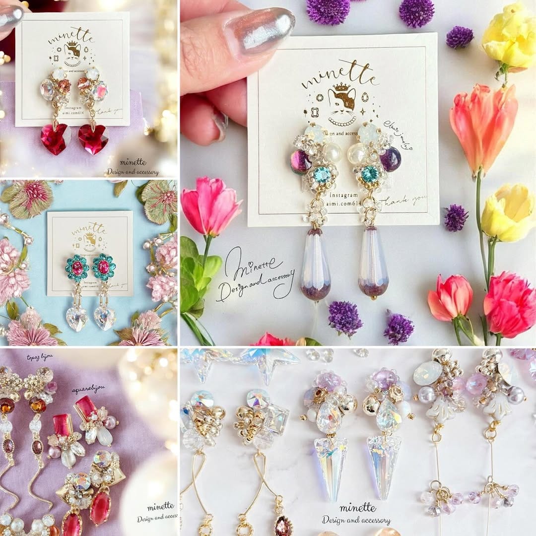 Post 7 by minette_ミネット　ハンドメイドアクセサリー on Instagram (image)