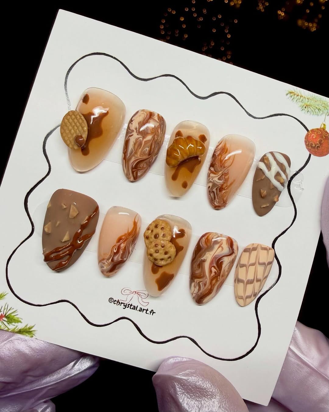 Post 1 by Press on nails | Faux ongles réutilisables | Access téléphone on Instagram (carousel)