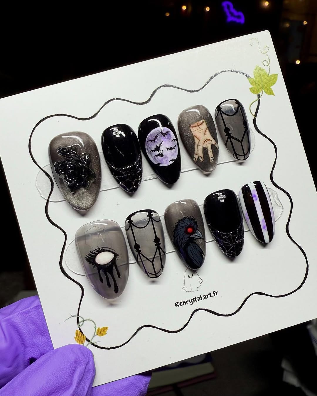 Post 6 by Press on nails | Faux ongles réutilisables | Access téléphone on Instagram (carousel)