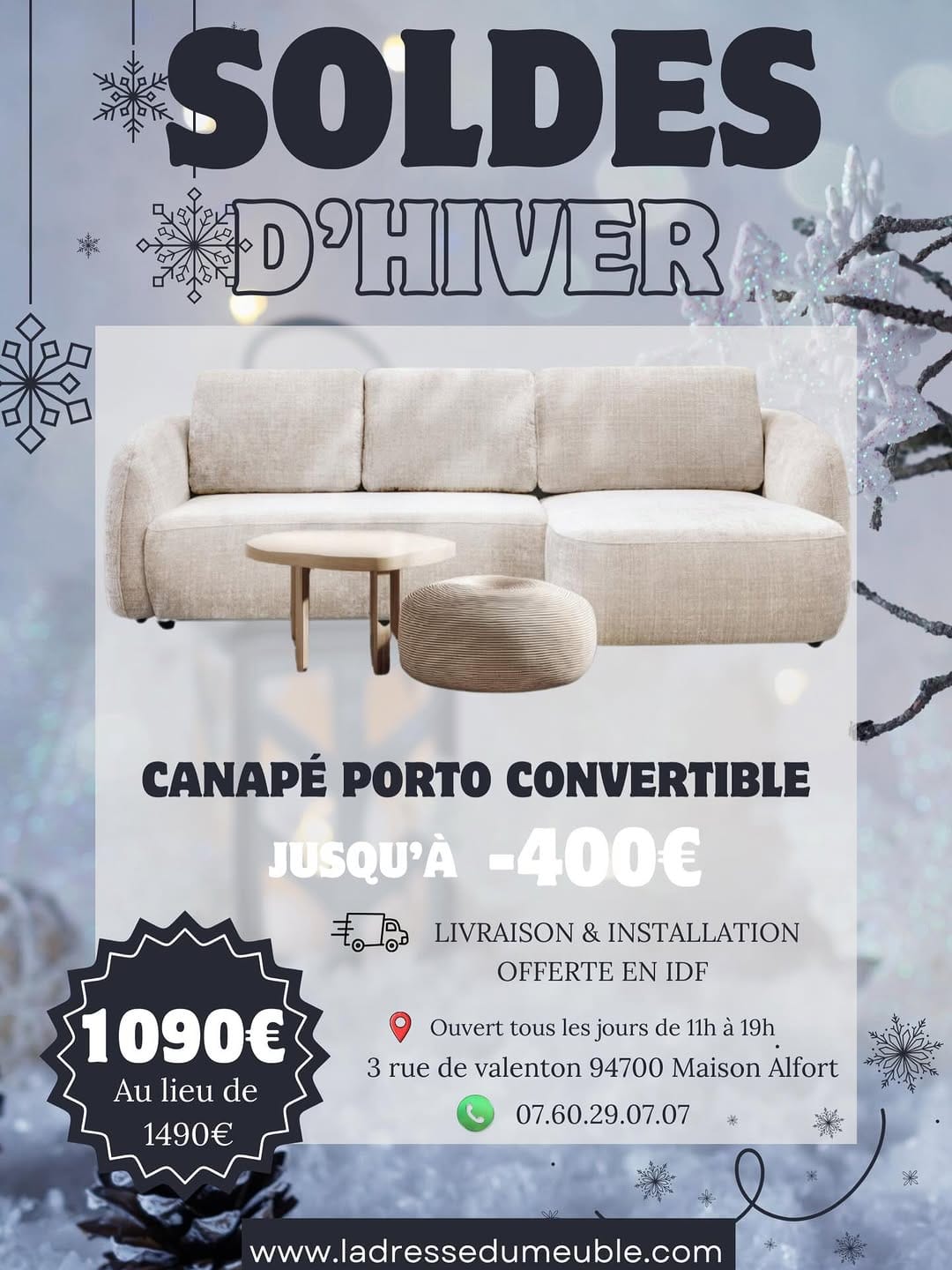 Post 3 by CANAPÉS | LITERIES | MEUBLES | MATELAS on Instagram (carousel)