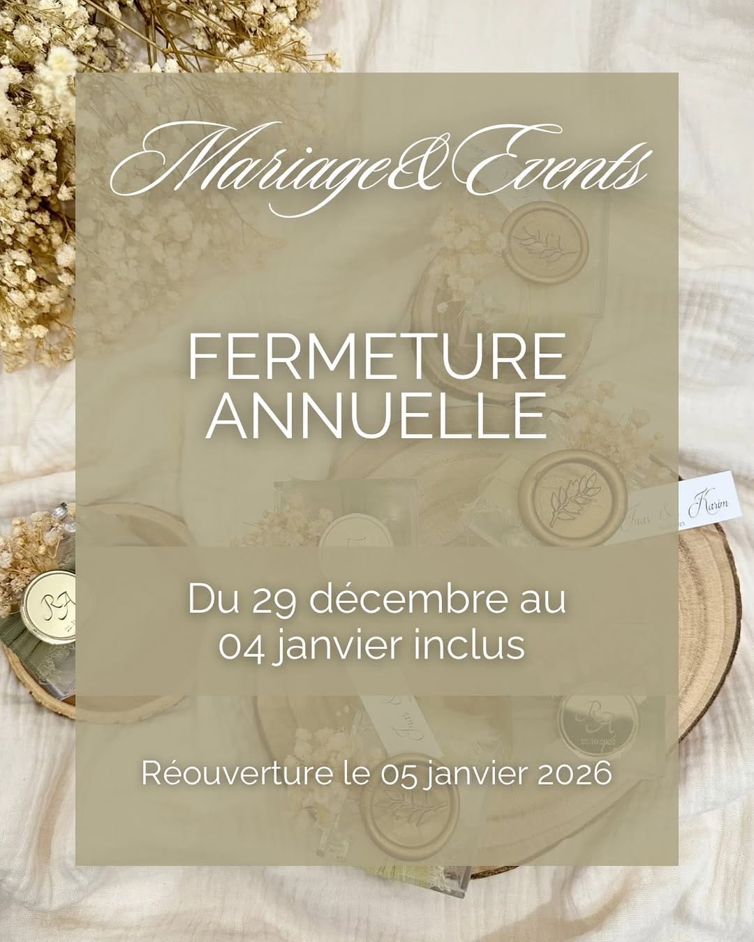 Post 4 by MARIAGE & EVENTS on Instagram (image)