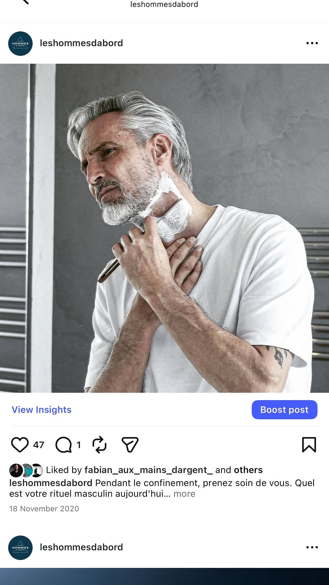 Post 7 by Les Hommes D'Abord on Instagram (video)