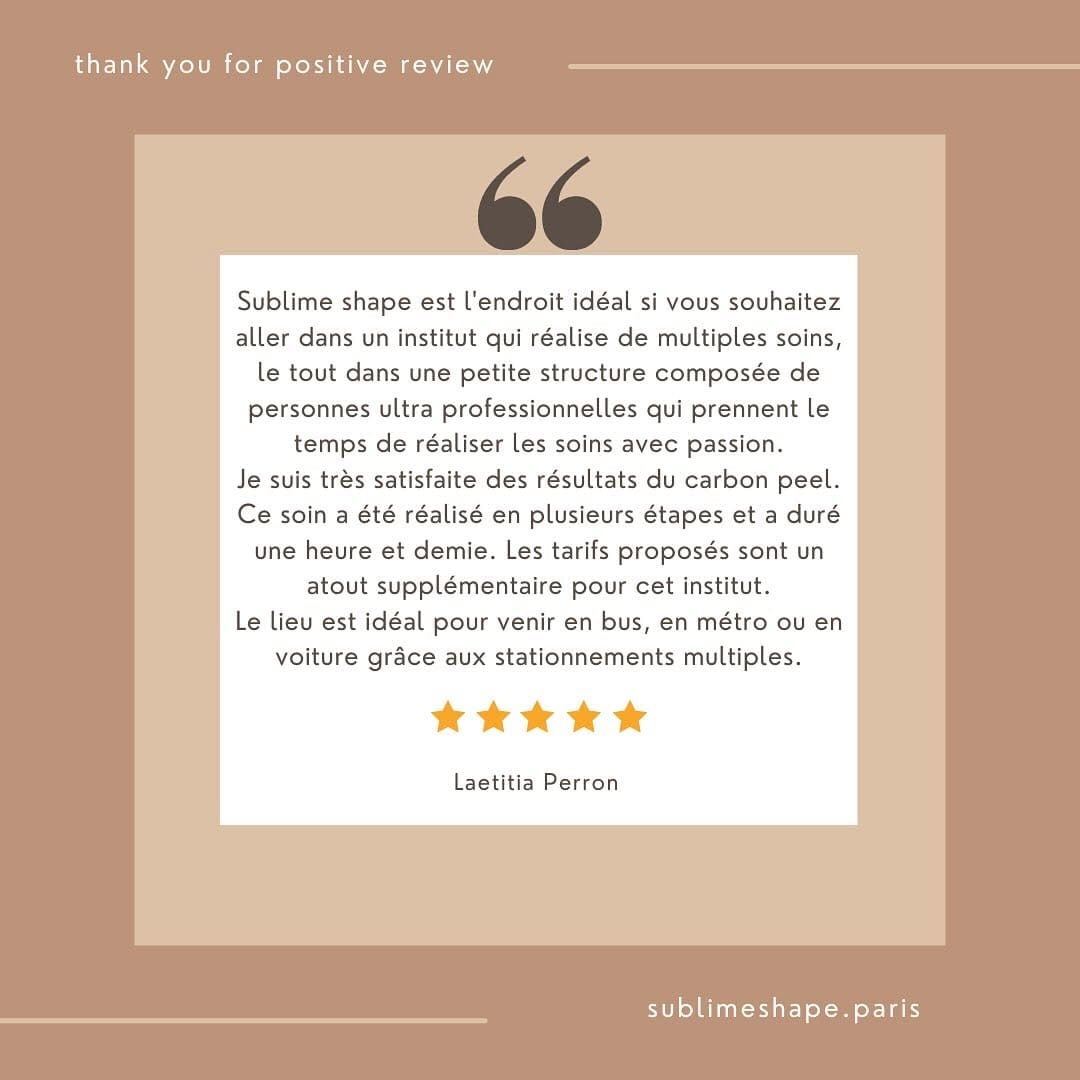 Post 5 by SUBLIME SHAPE PARIS on Instagram (image)