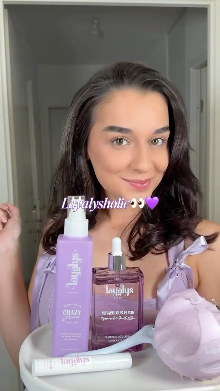 Post 7 by LAYALYS - Des cheveux & Cils + longs naturellement on Instagram (video)