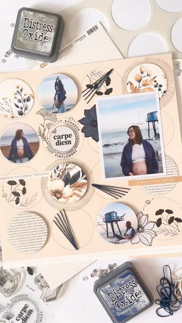 Post 6 by Florilèges Design | Scrapbooking - Carterie - DIY on Instagram (video)