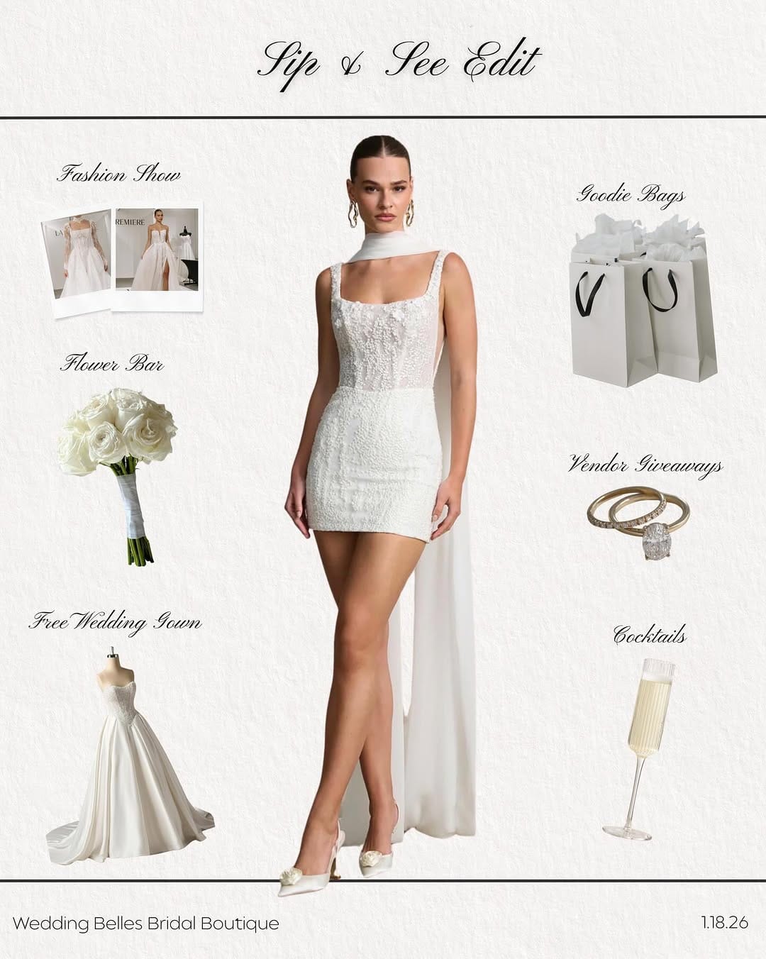 Post 3 by Wedding Belles | Arizona’s Best Bridal Boutique on Instagram (image)