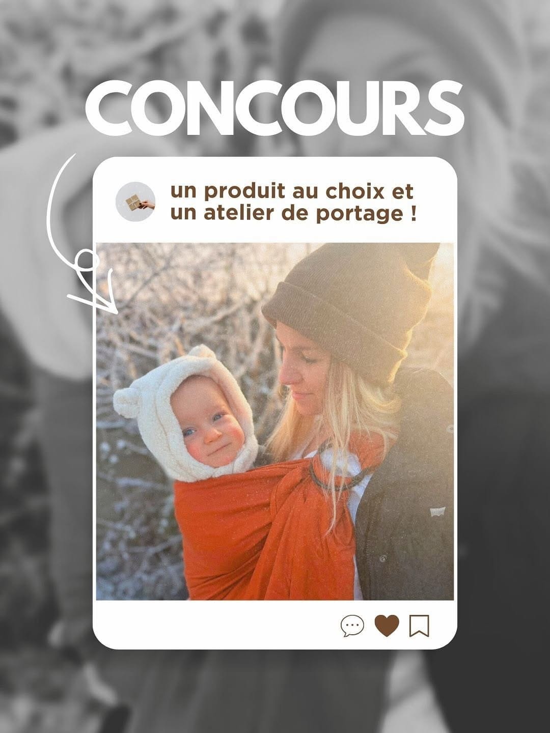 Post 6 by Porte-bébés et écharpes de portage on Instagram (image)