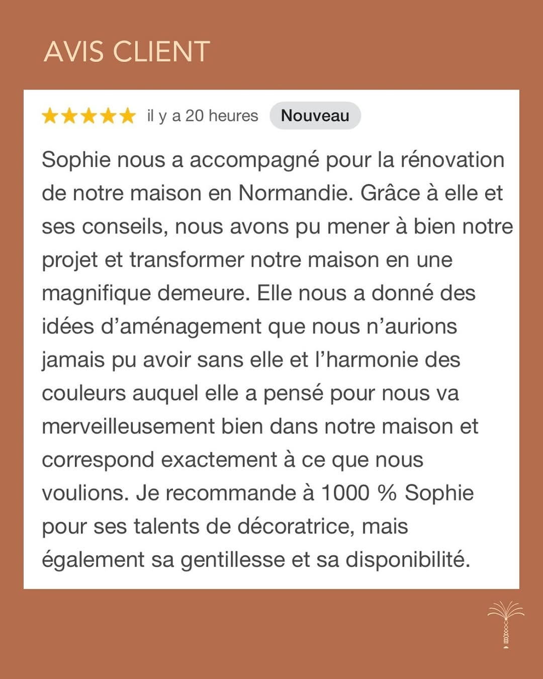 Post 8 by Sophie Igras Décoratrice Le Voyage Intérieur on Instagram (image)