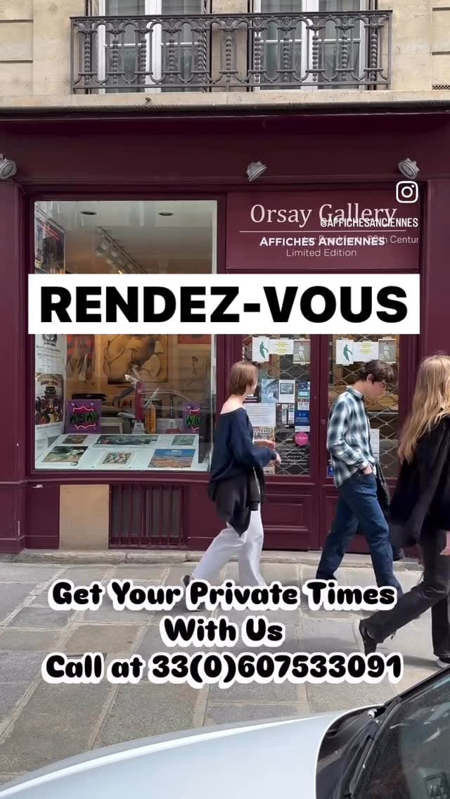 Post 9 by Affiches Anciennes Paris on Instagram (video)