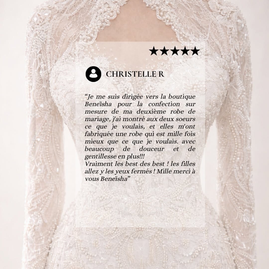 Post 8 by 👗 Robes de mariée | Robes de soirée | Bridal designer ✂️ on Instagram (image)