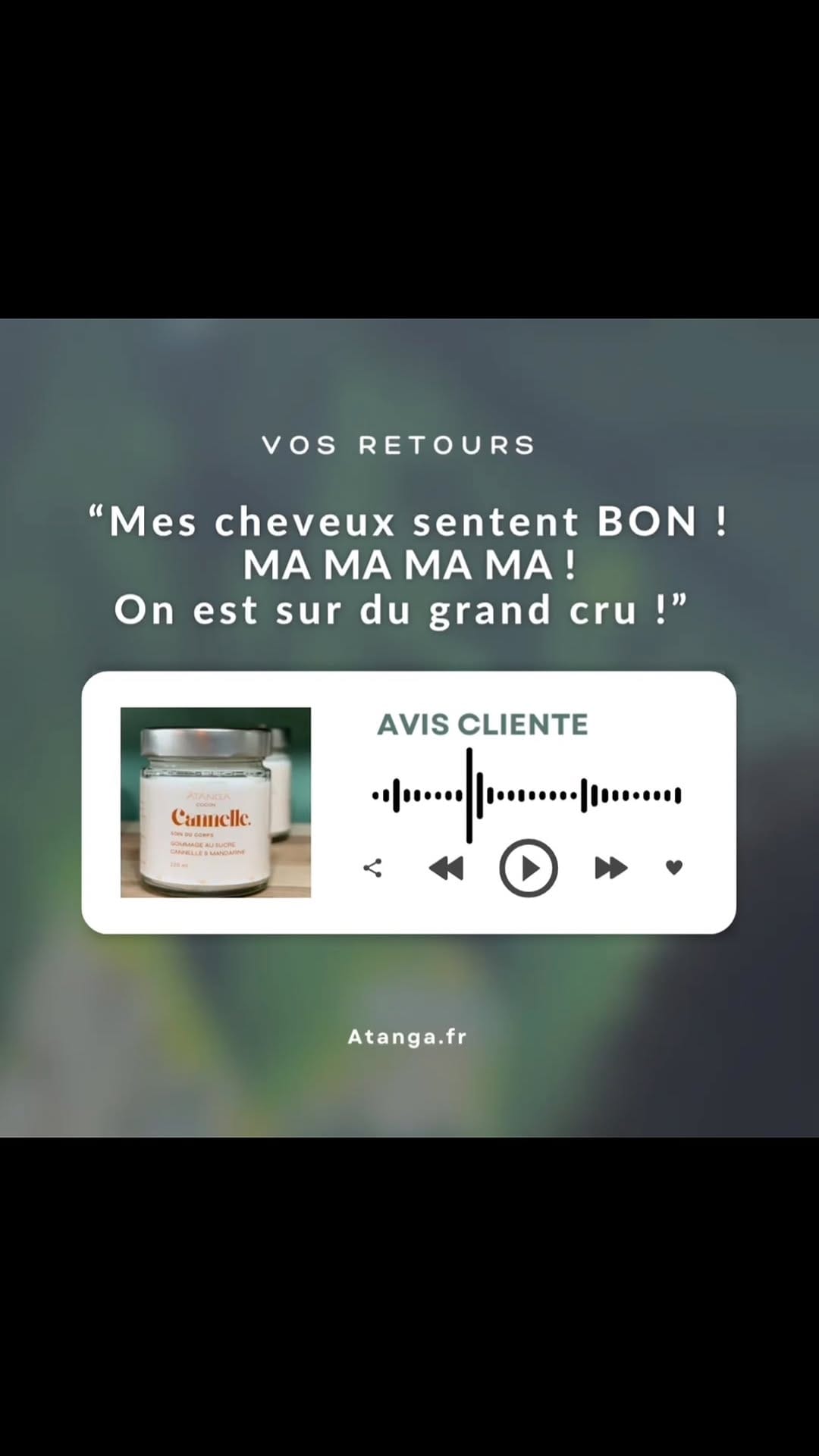 Post 9 by 𝐀𝐓𝐀𝐍𝐆𝐀 - Cheveux et Corps on Instagram (video)